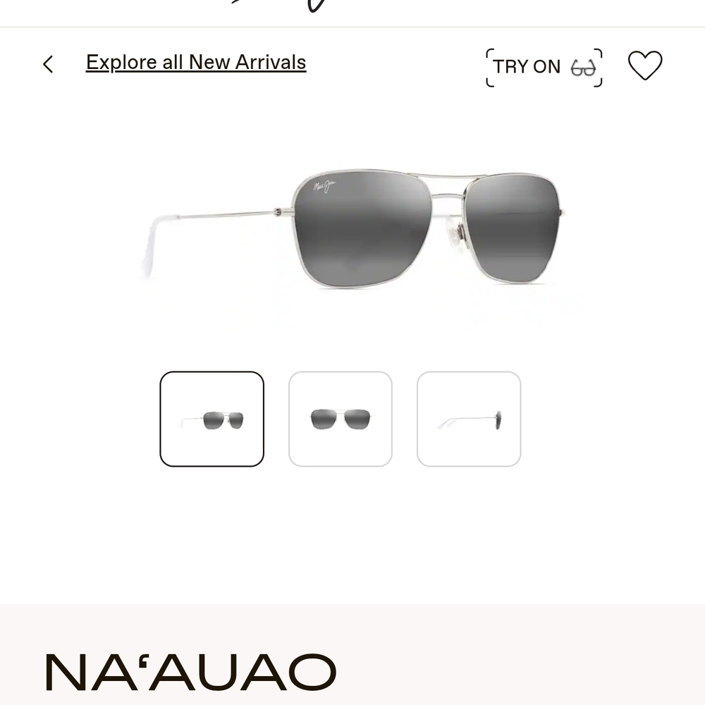 Maui Jim Na'Auao Polarized Aviator Sunglasses